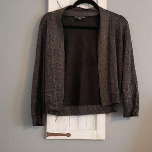 Covington Black and Gold Shimmer Shrug Size L